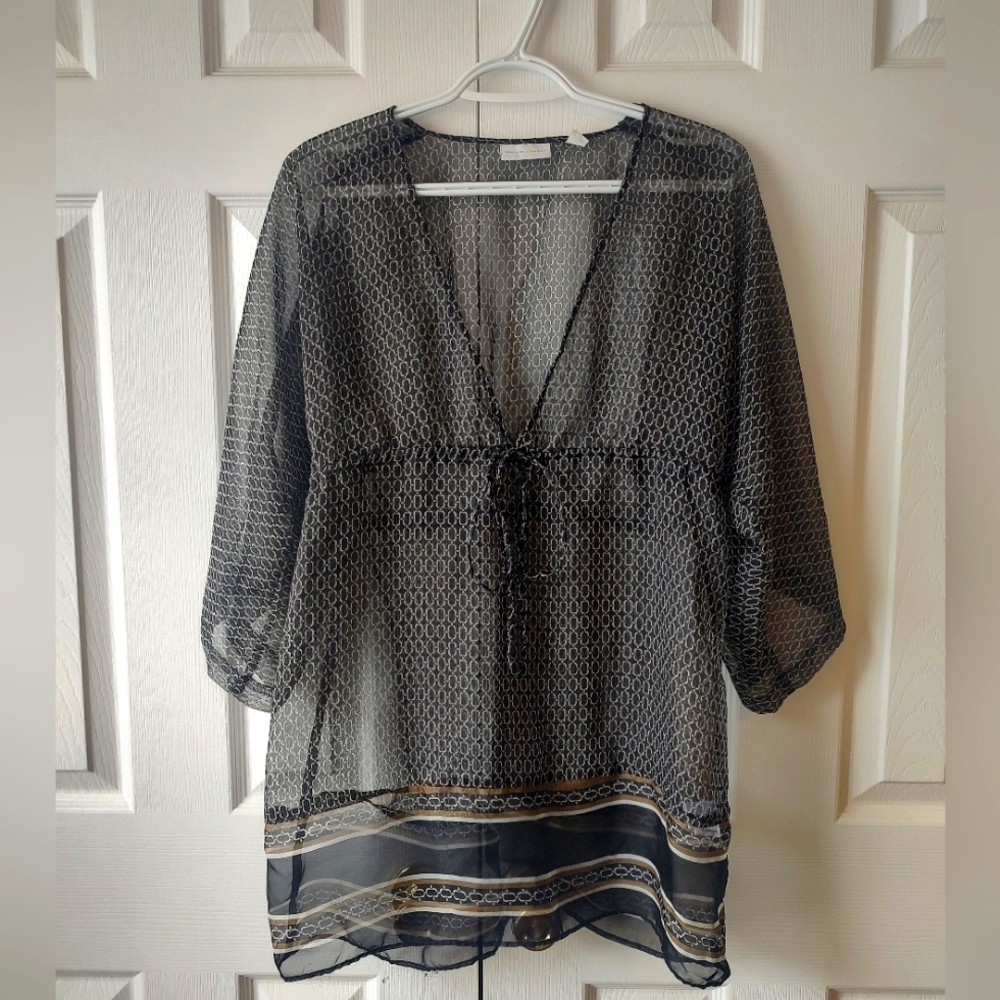 XS NY Clothing sheer blouse